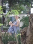 Playing with mum